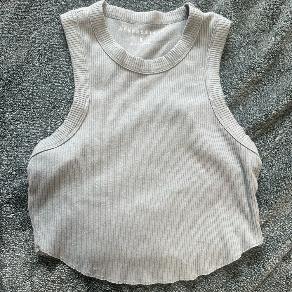 Aeropostale Mint green Ribbed Women's Tank Top